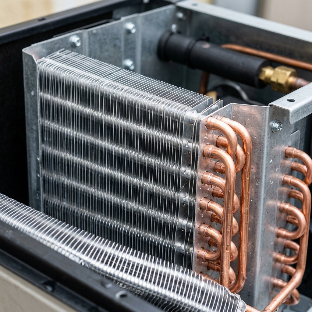 Clean AC Cooling Coil after chemical jet wash